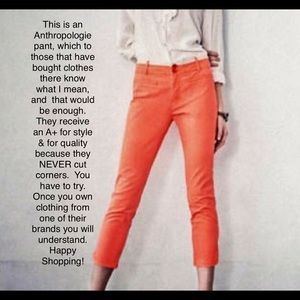 Cartonnier (Anthropologie) Sz 6 twill ankle pants